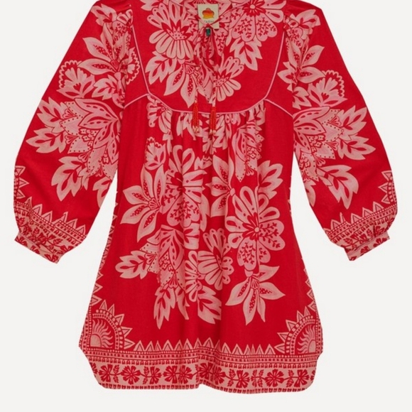 FARM Rio Red Floral Mini Dress - Picture 6 of 7